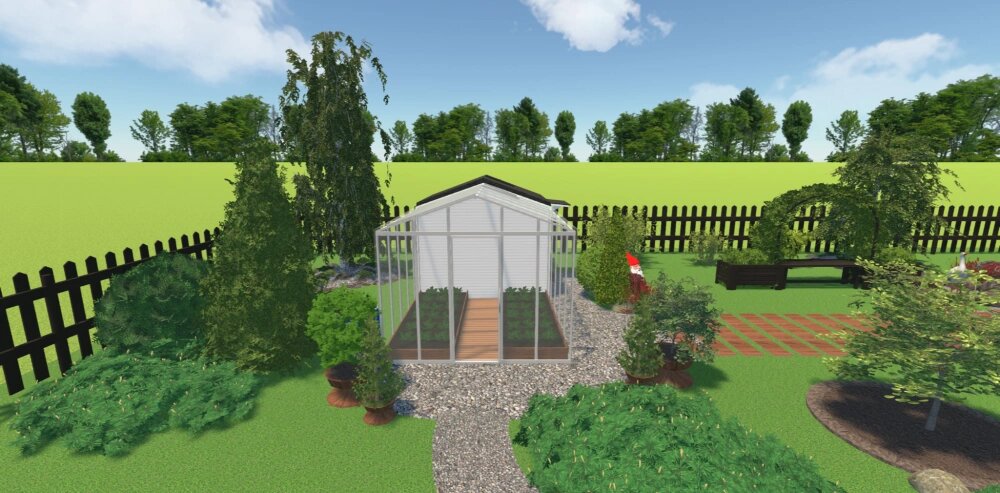 Проект сделан в программе Ландшафтный Дизайн 3D