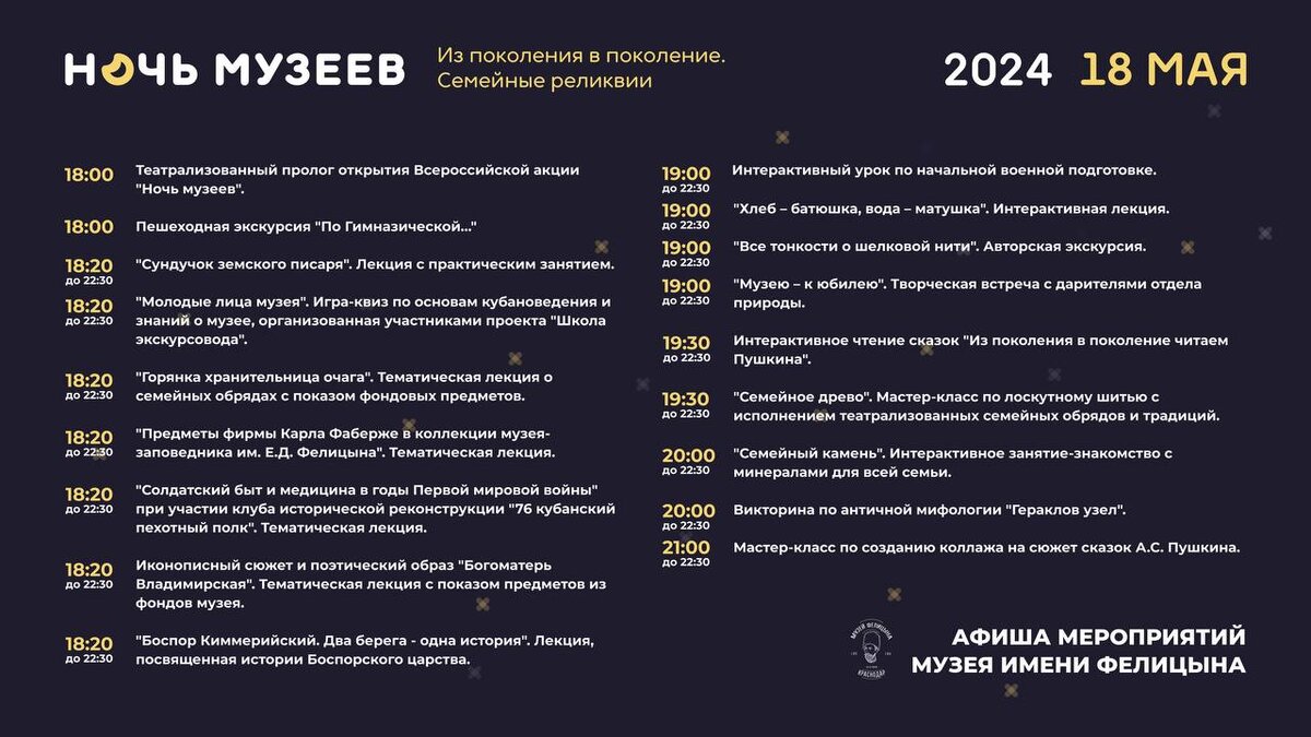 Ночь музеев в Краснодаре 2024. Полная Афиша | Саркисова Альвина о странных  художниках | Дзен