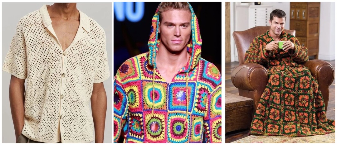 "Бабушкин квадрат" снова в деле. Модный стиль 2024 года – варианты применения старой техники