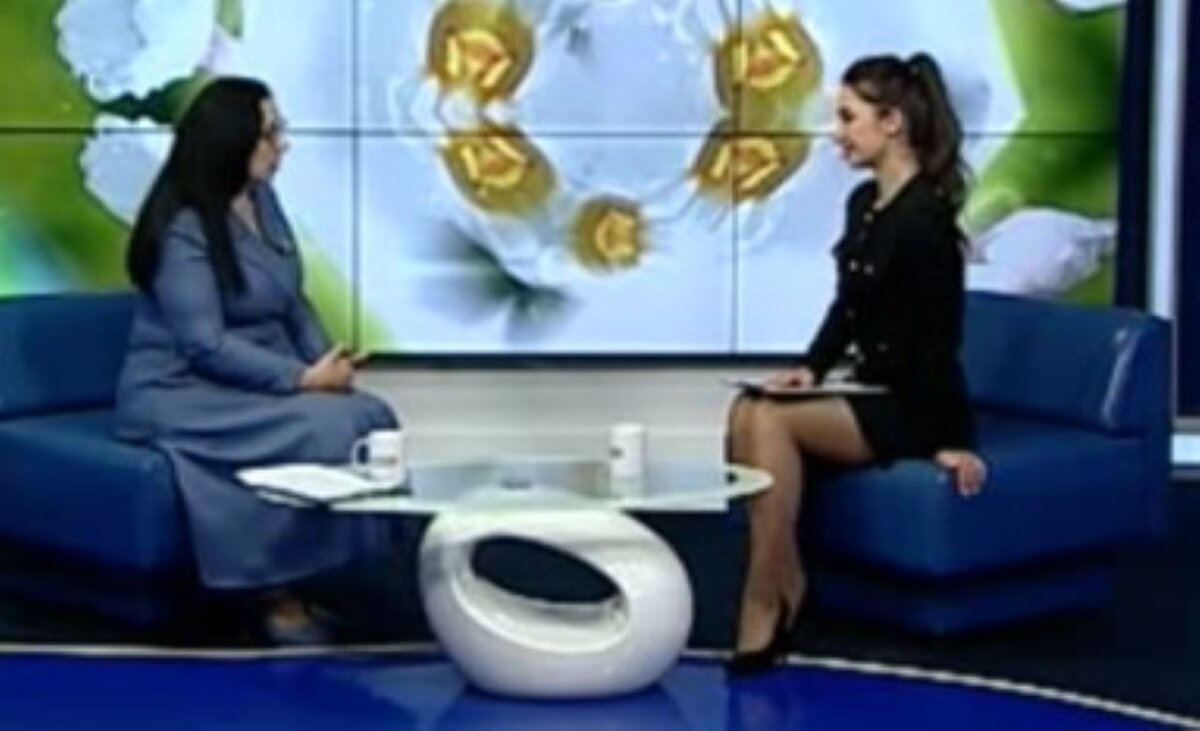    В студии ГТРК "Курск" руководитель филиала фонда "Защитники Отечества" Татьяна Банникова