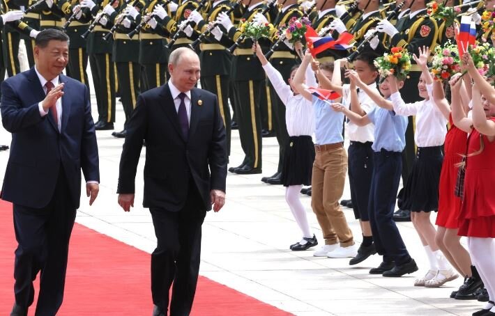 Путин в Китае (иллюстрация из открытых источников)