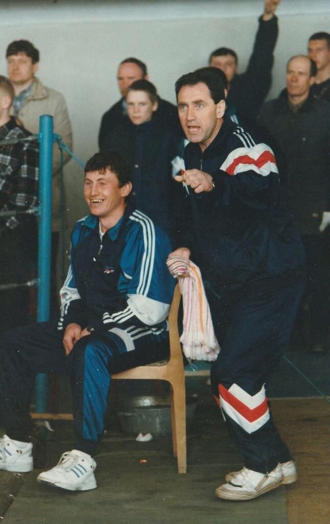 В. Л. Терентьев с мастером спорта СССР В. В. Минаевым