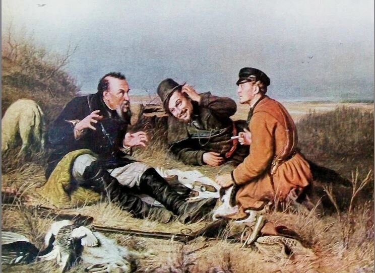 Вот как-то так они и сидели, только за столом :)