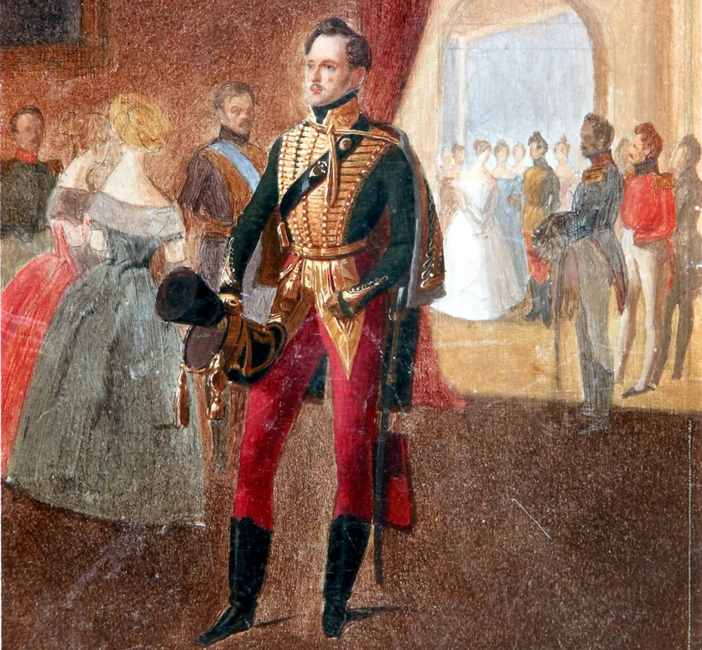 Адольф Игнатьевич Ладюрнер "Император Николай I на балу."