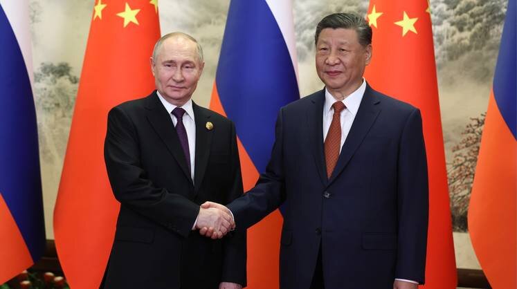    kremlin.ru Владимир Путин с Председателем КНР Си Цзиньпином.