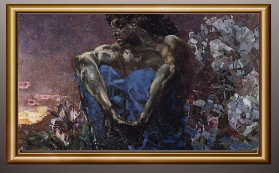 Картина М. Врубеля "Демон" в Третьяковской Галерее
