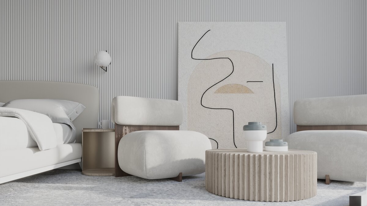 Дизайн проект интерьера апартаментов в Каннах