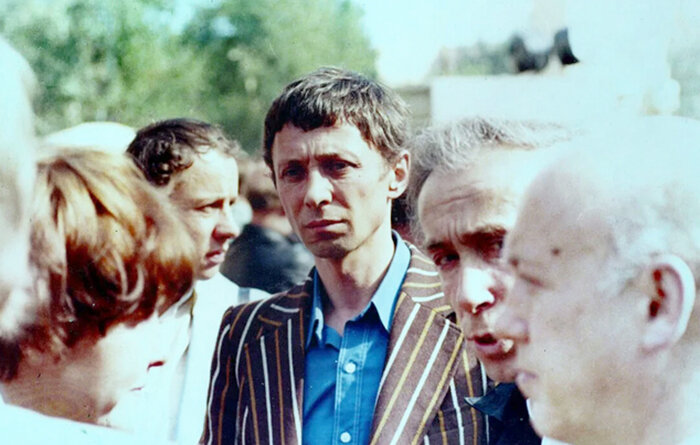 Олег Даль на похоронах Владимира Высоцкого. 1980 год