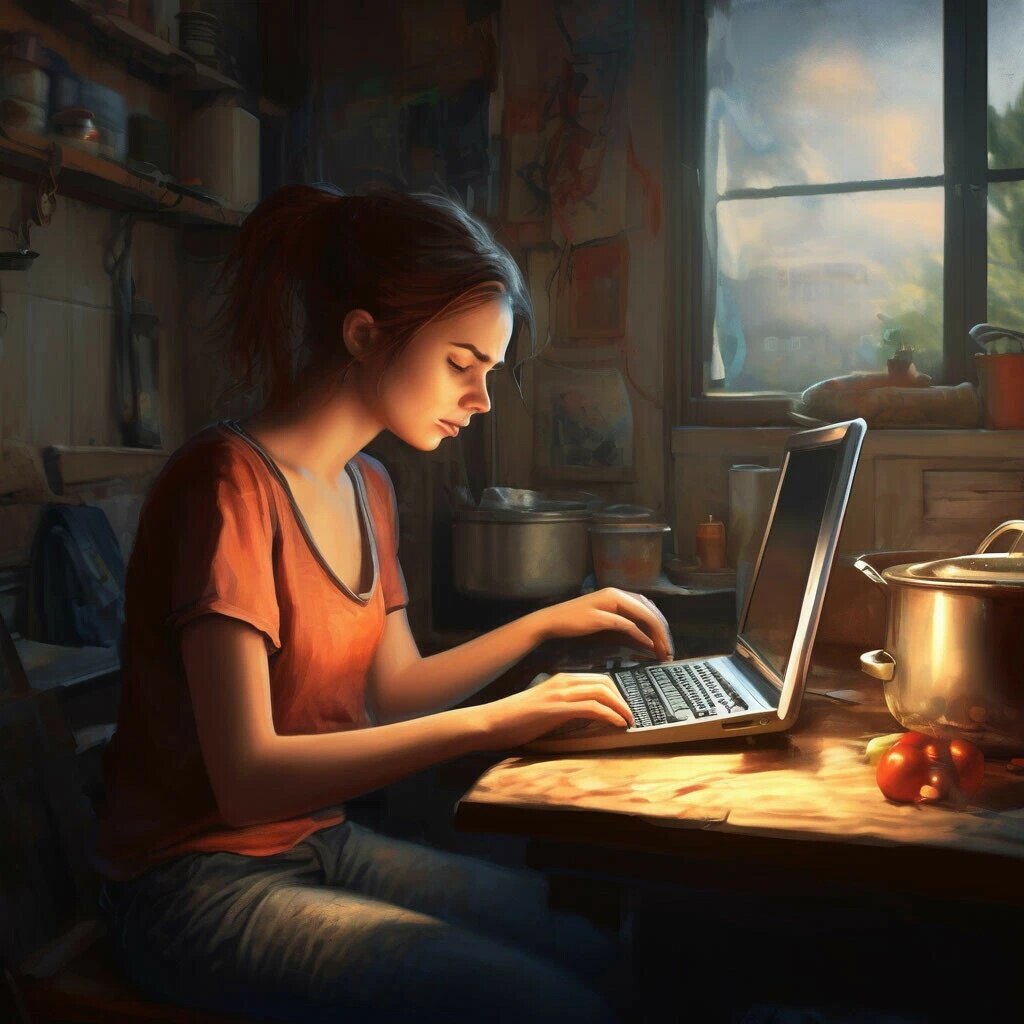 работа на удалёнке. Реальность.