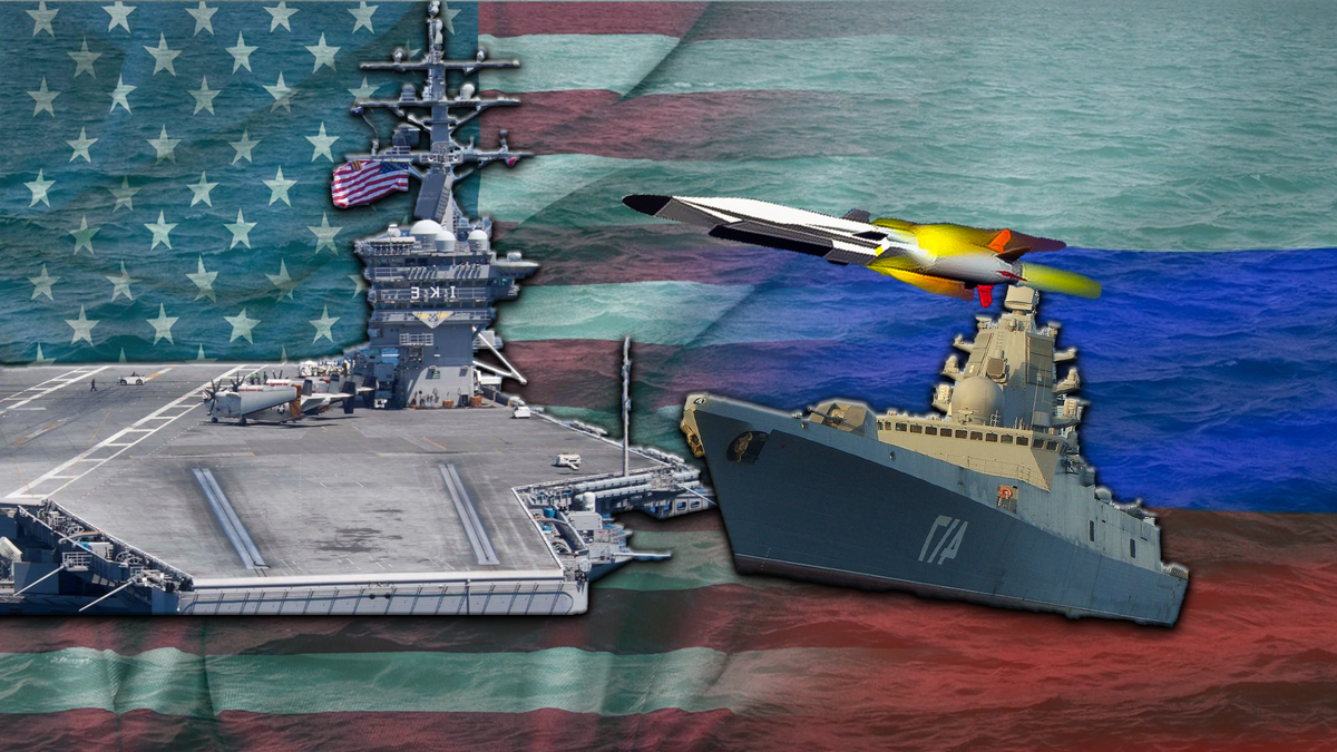 Фрегат России с ракетами «Циркон» рядом с авианосцами США в Персидском заливе. Американский адмирал сообщил о беспокойстве