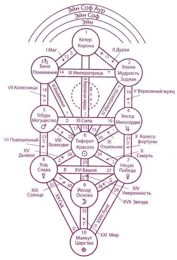схема Древа Жизни