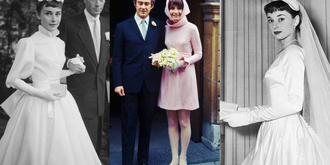 Три платья, две свадьбы: история трех шикарных свадебных платьев Одри Хепберн