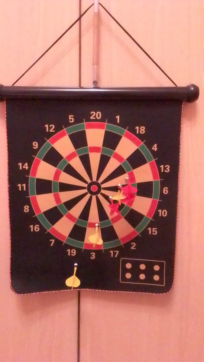Магнитный дартс. Фото автора.