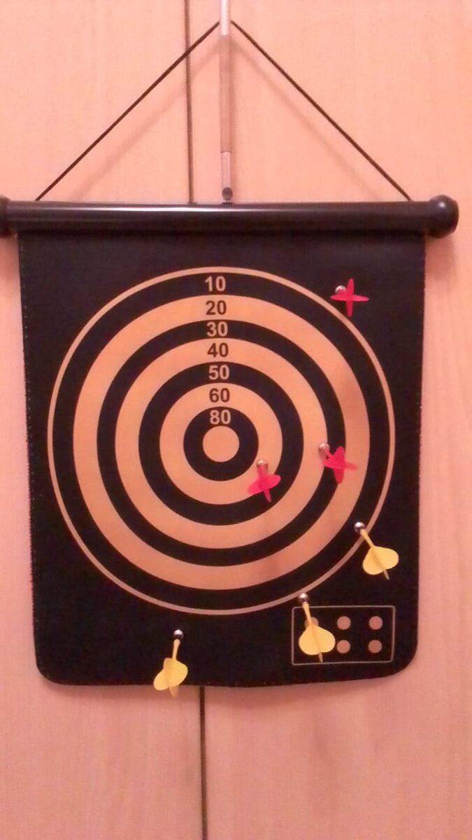 Магнитный дартс. Фото автора.