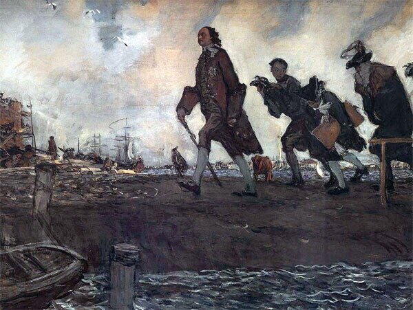 "Пётр I" - В.А. Серов. 1907.