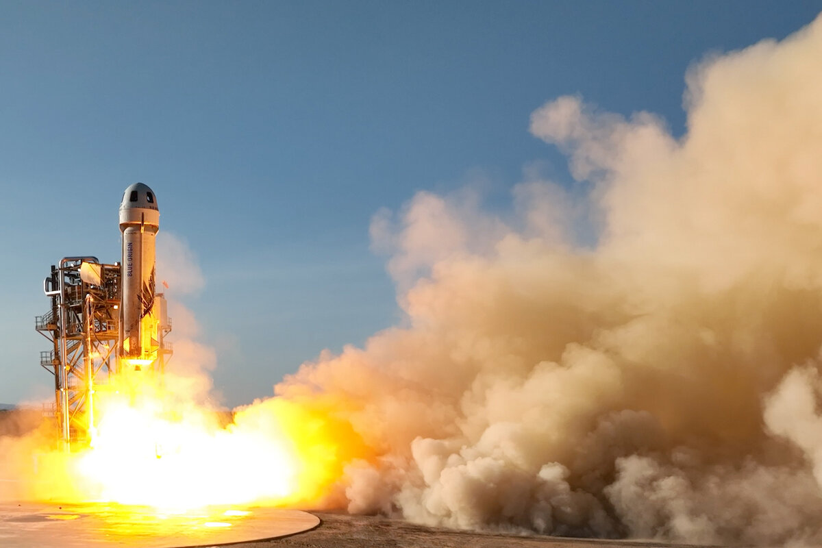 Старт New Shepard в 2022 году, изображение из открытых источников