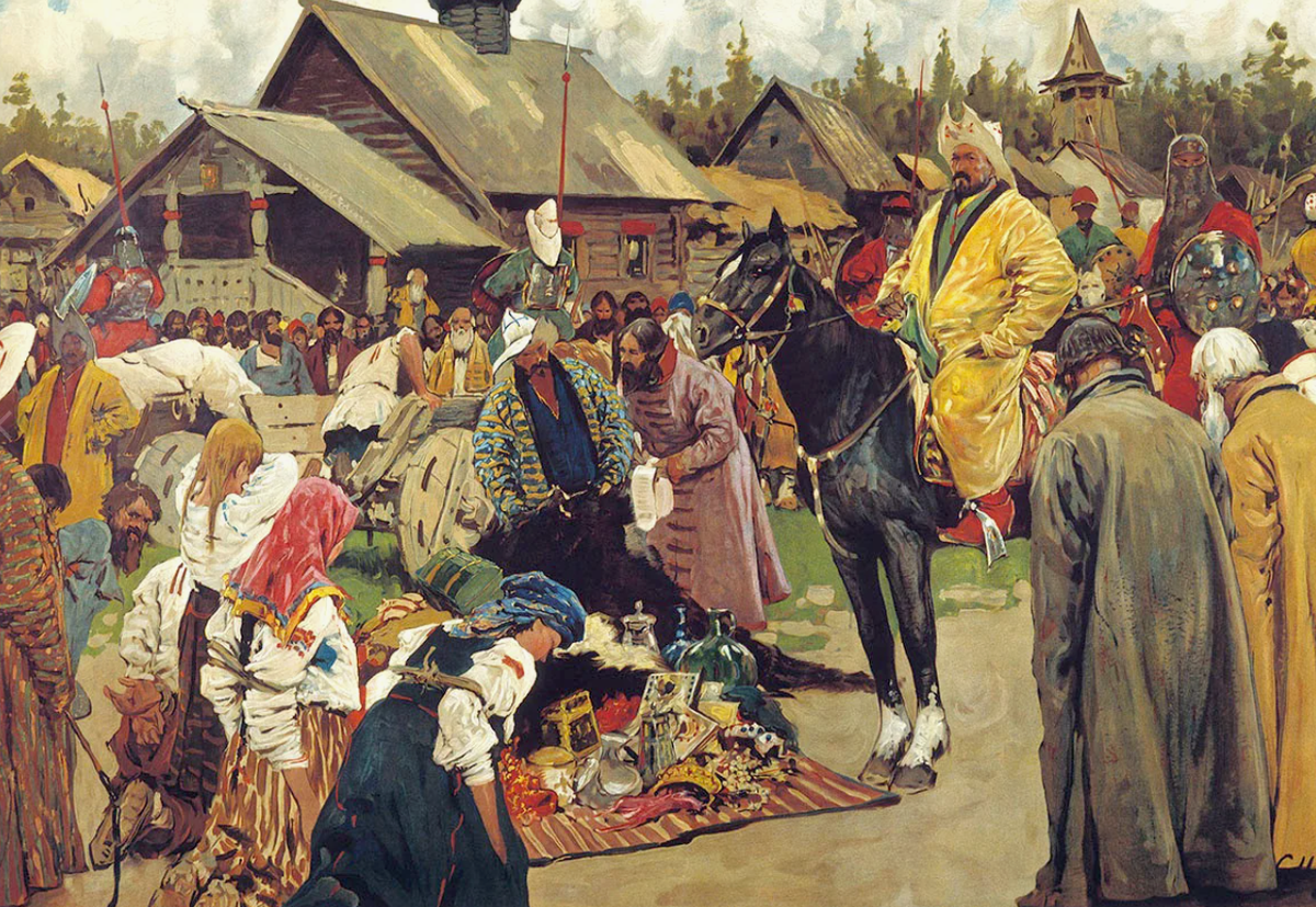 худ. Сергей Иванов, картина "Баскаки", 1909 г.