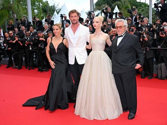 Elsa Pataky, Chris Hemsworth y Anya Taylor-Joy protagonizan la alfombra roja del segundo día del Festival de Cannes. (Getty)