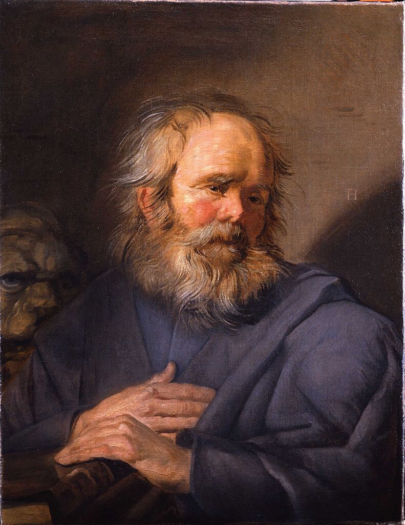 Художник Франс Халс, "Святой Марк", около 1625 года. Холст, масло. 68,5 × 52,5 см Коллекция: ГМИИ имени А. С. Пушкина, Москва