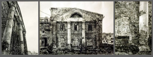 Сереброплавильный завод. Графика И. Быков.