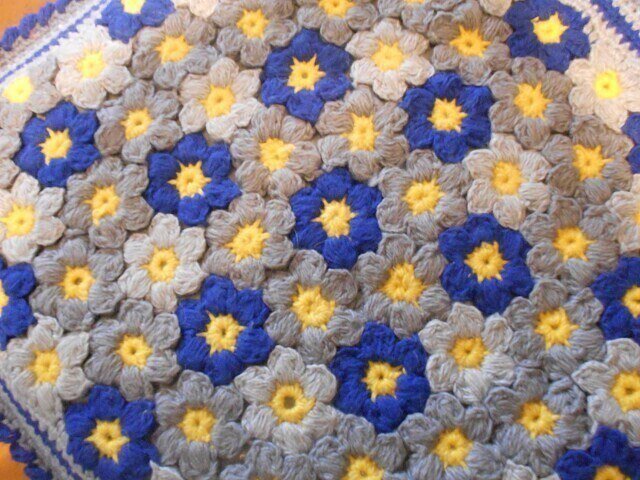 Цветочки, коврик, идея из интернета