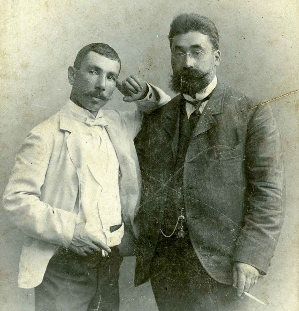 М.П. Мазур и Иосиф Иосифович Гезлемез. 