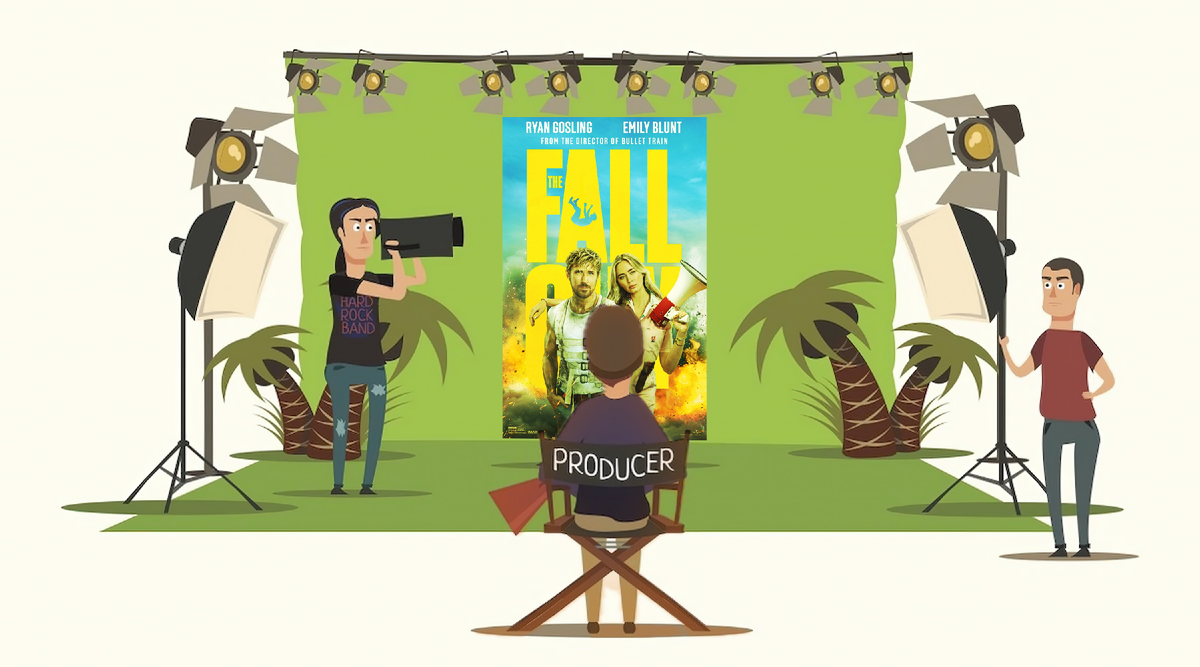 Титульный фотоколлаж к статье Олега Лубского про фильм "Каскадёры" (2024)  | © автор коллажа Олег Лубски 2024