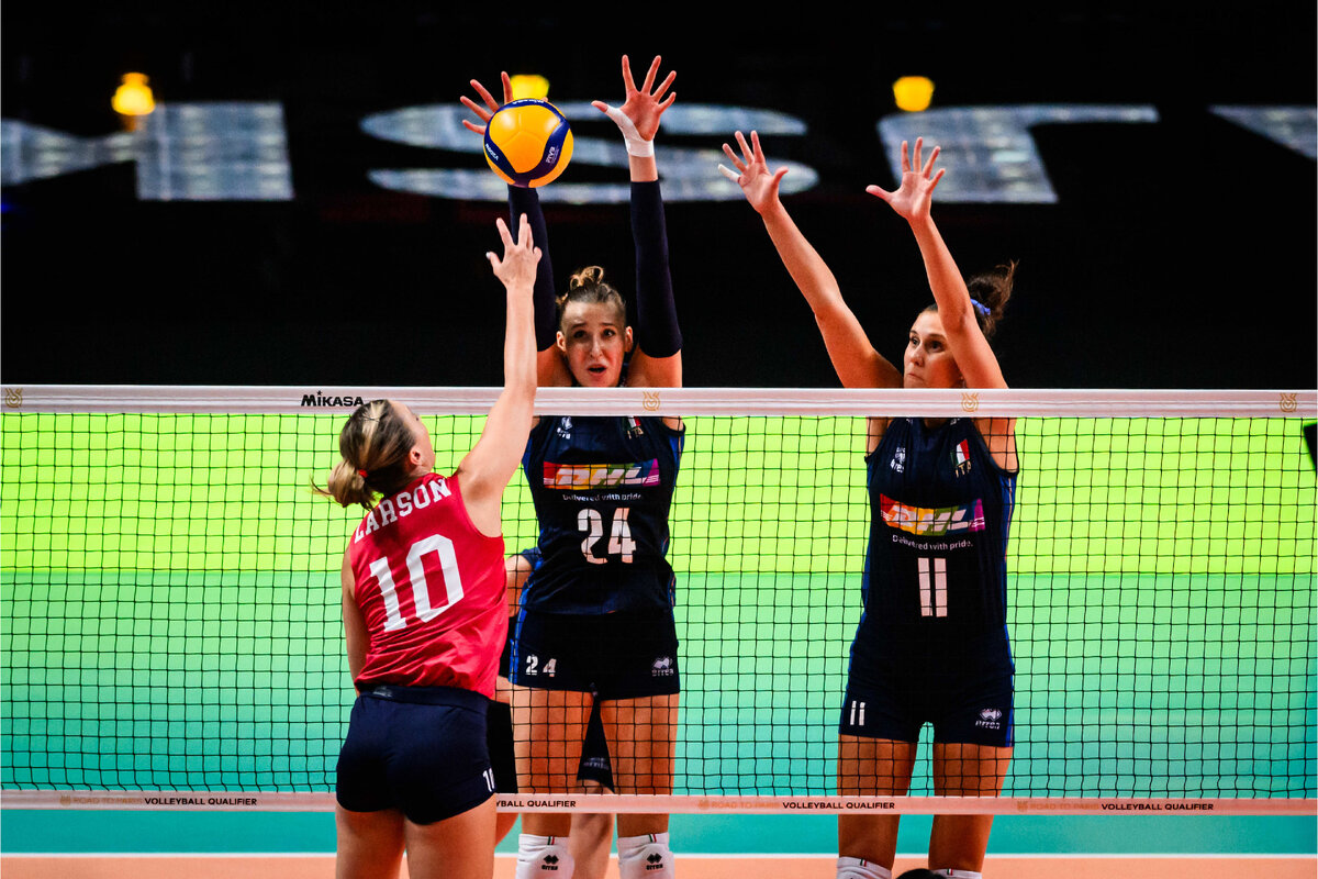 Итальянский блок в исполнении Екатерины Антроповой (№ 24) и Анны Данези (№ 11)