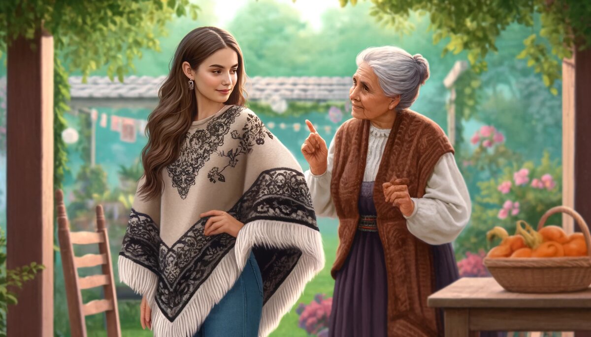 — Ну и зачем мне одеяло с дыркой? — с негодованием спросила бабушка.