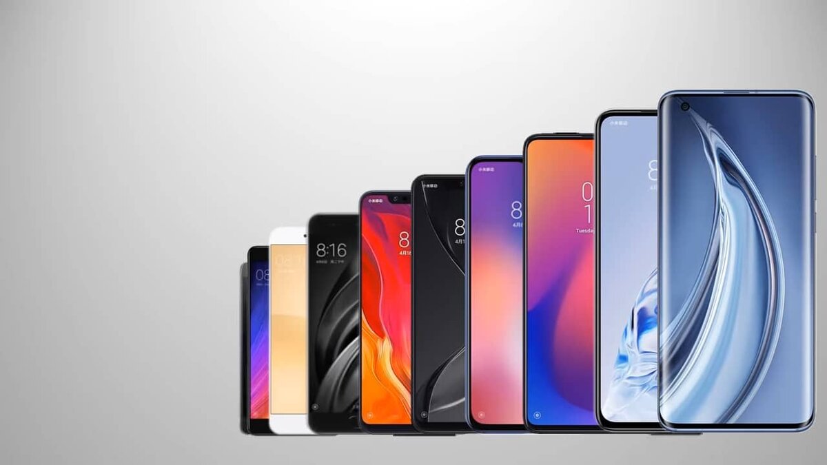 Эта реклама Xiaomi эффективно демонстрирует эволюцию и разнообразие дизайна смартфонов бренда, подчёркивая их современность и технологический прогресс. 