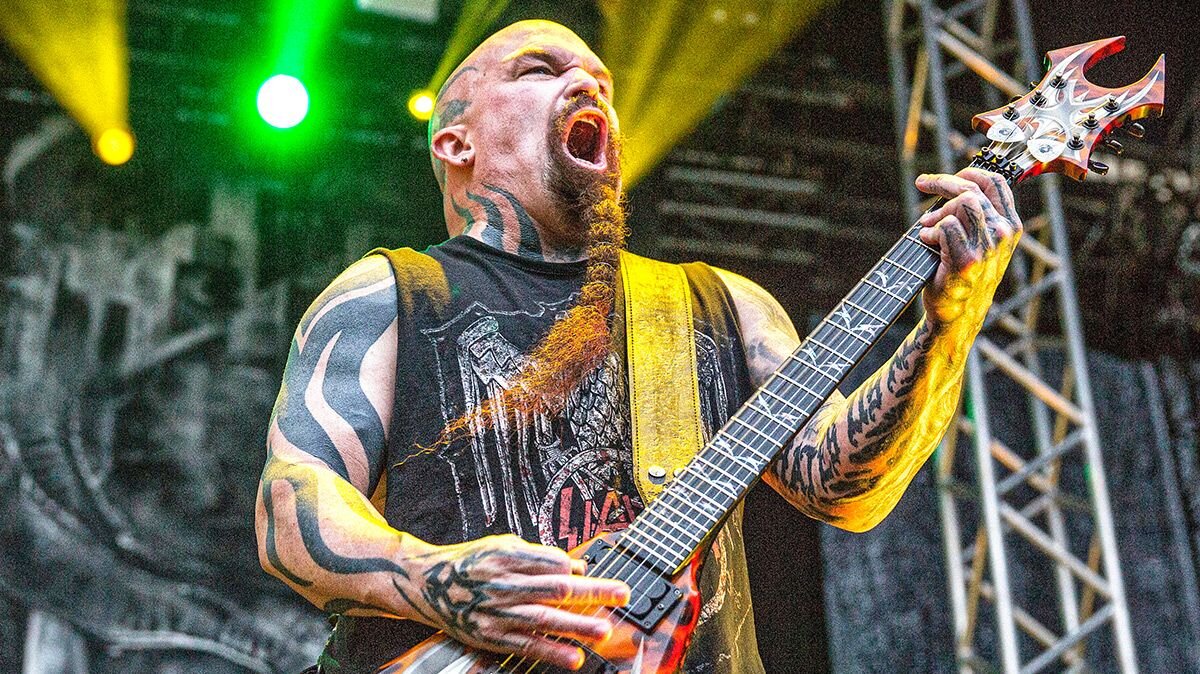 Kerry king from hell. Керри Кинг. Басист Slayer.