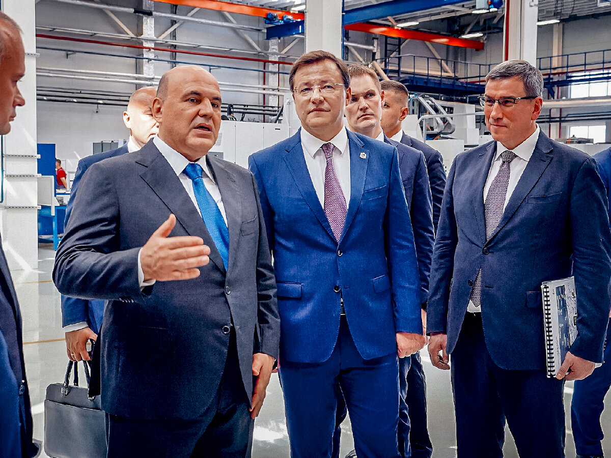 Михаил Мишустин на предприятии АвтоВАЗ в Тольятти