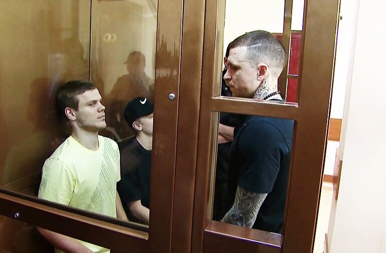Кокорин и Мамаев на скамье подсудимых, 2019 год.