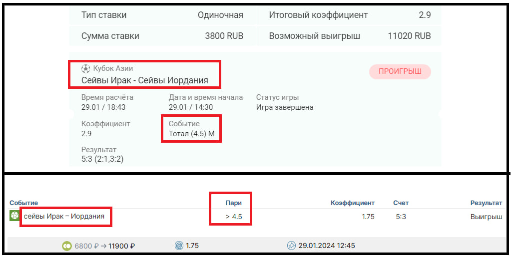 Пример классической вилки