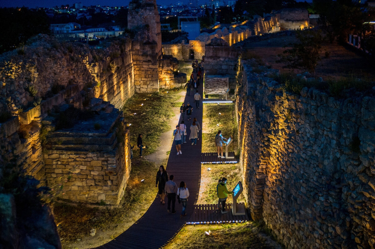 Акция «Ночь музеев» в заповеднике «Херсонес Таврический» // Фото: пресс-служба музея-заповедника