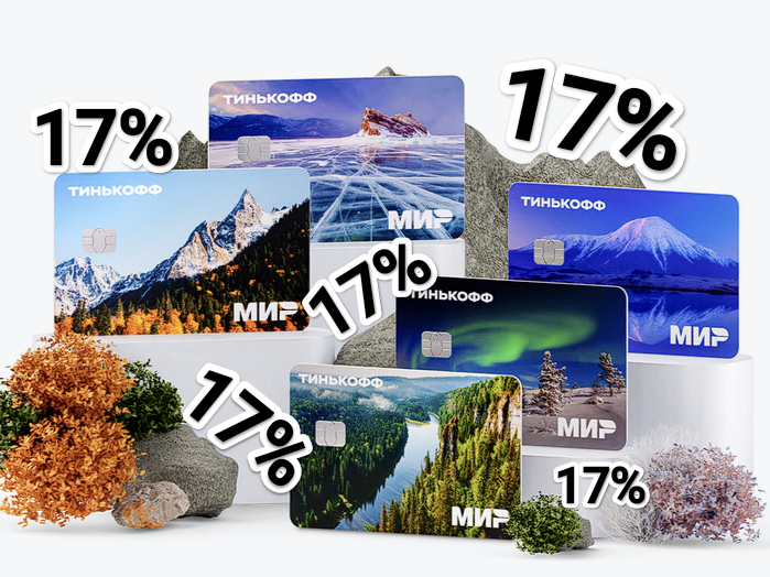 Вклад в Тинькофф банке под 17% годовых сроком на 2 месяца.