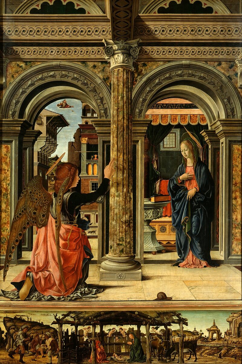 “Благовещение” Франческо Дель Косса (1472)