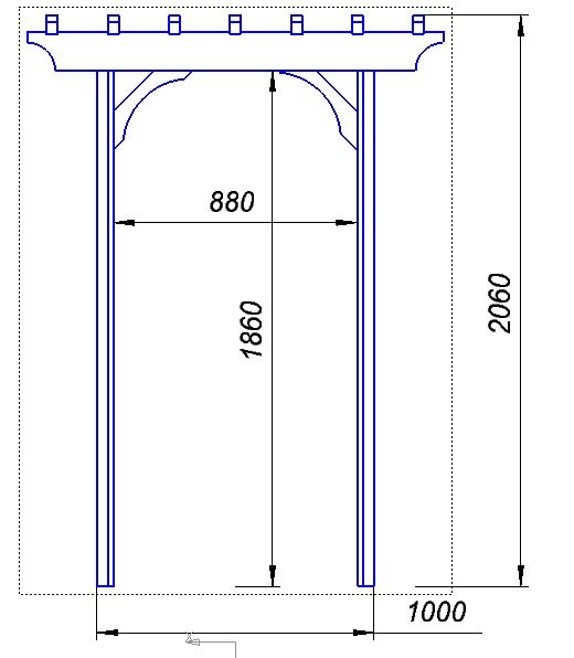 Пергола своими руками чертежи с размерами подетально