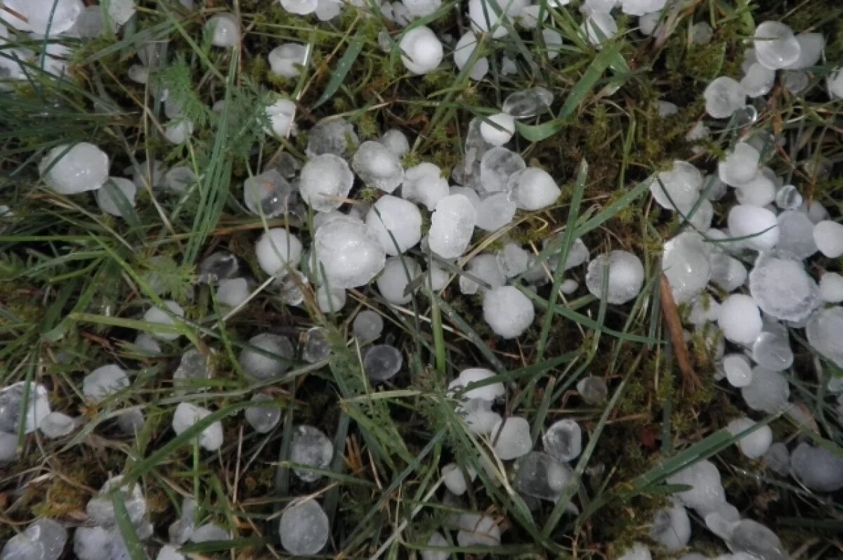    В Армавире днем 17 мая прошел град