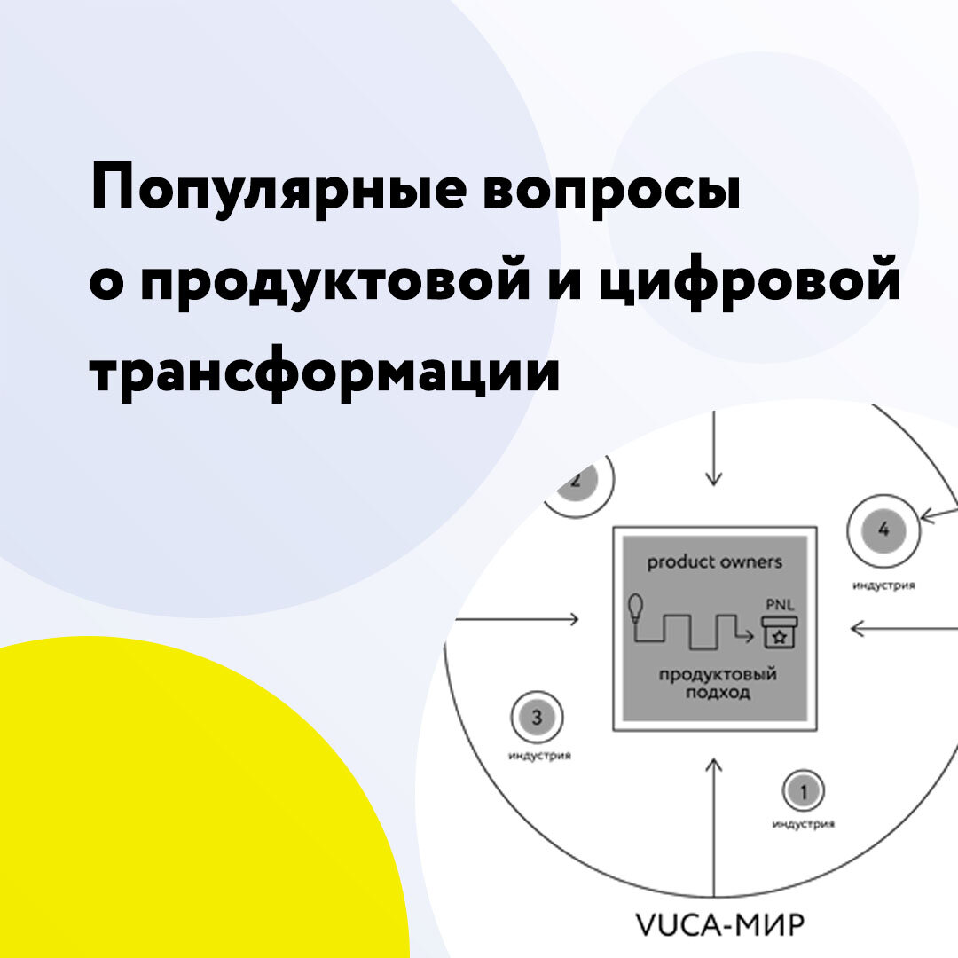 Популярные вопросы о продуктовой и цифровой трансформации