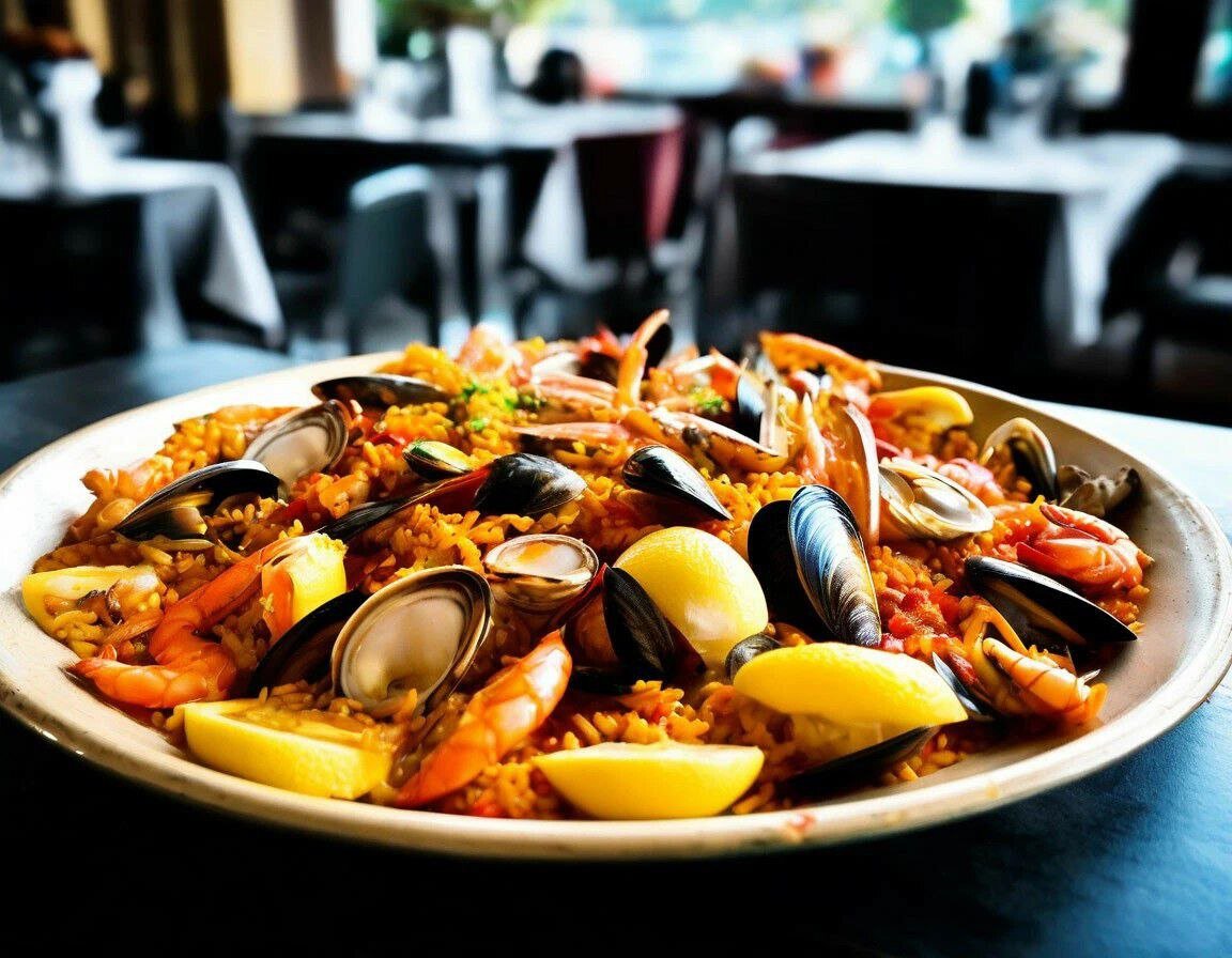 Паэлья с морепродуктами