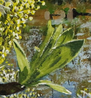 Фрагмент рисунка с вербой