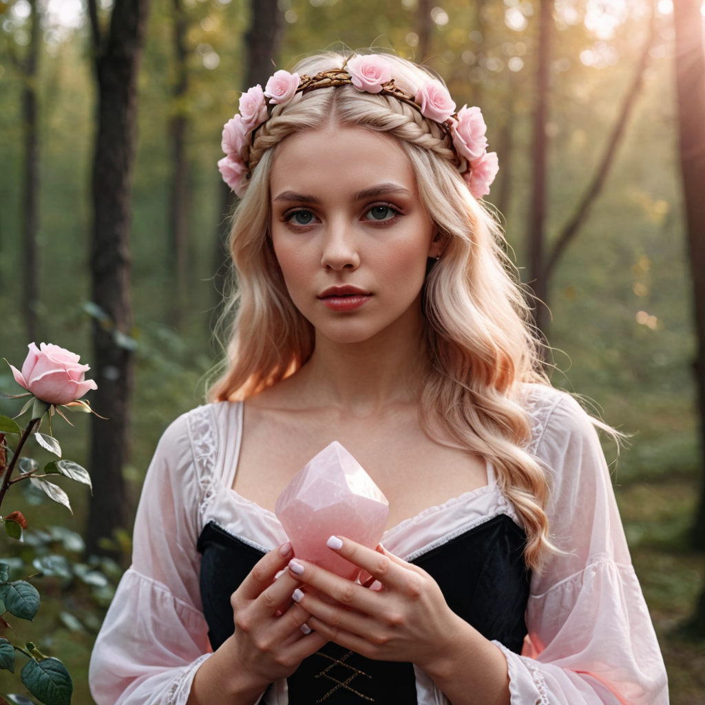 Розовый кварц 