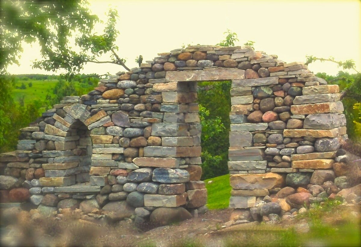 Пример сухой кладки. 