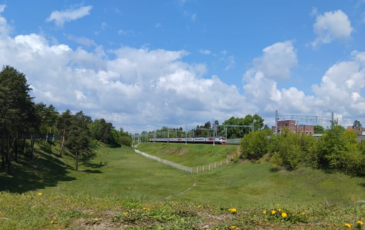 Вид на овраг недалеко от железнодорожной станции «Малаховка».