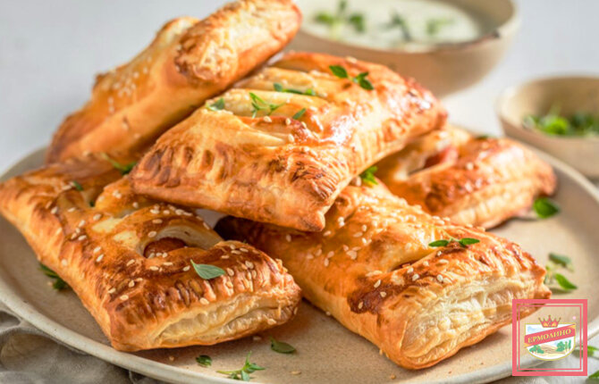 Сытные слойки с начинкой