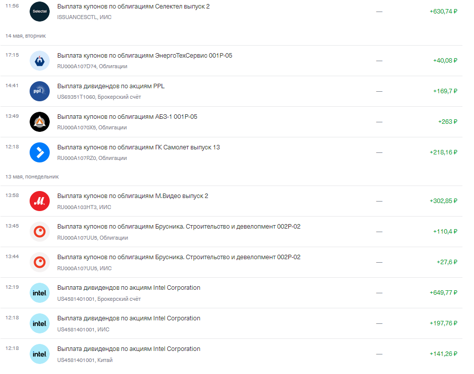 выплаты часть 2