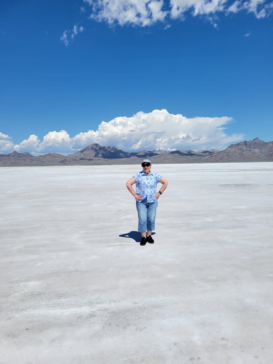 В.А. Фадеева на Соляном озере.