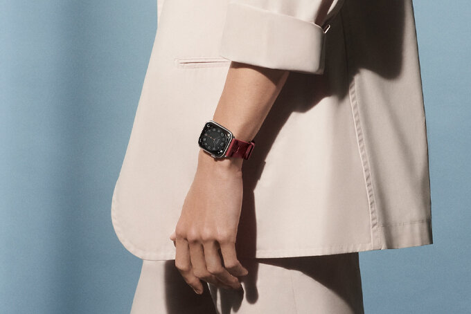 Часы Apple с ремешком Hermes 
