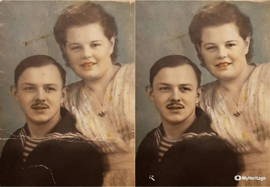 Фото-оригинал и фото, улучшенное нейросетью